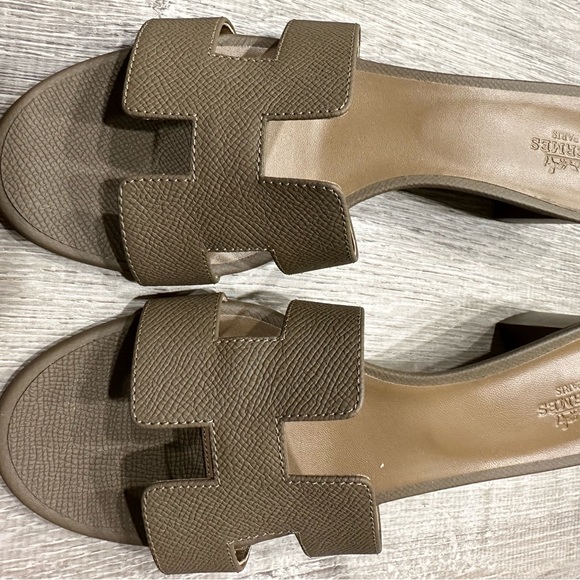 HERMES Oasis etoupe size 39 - Picture 8 of 9